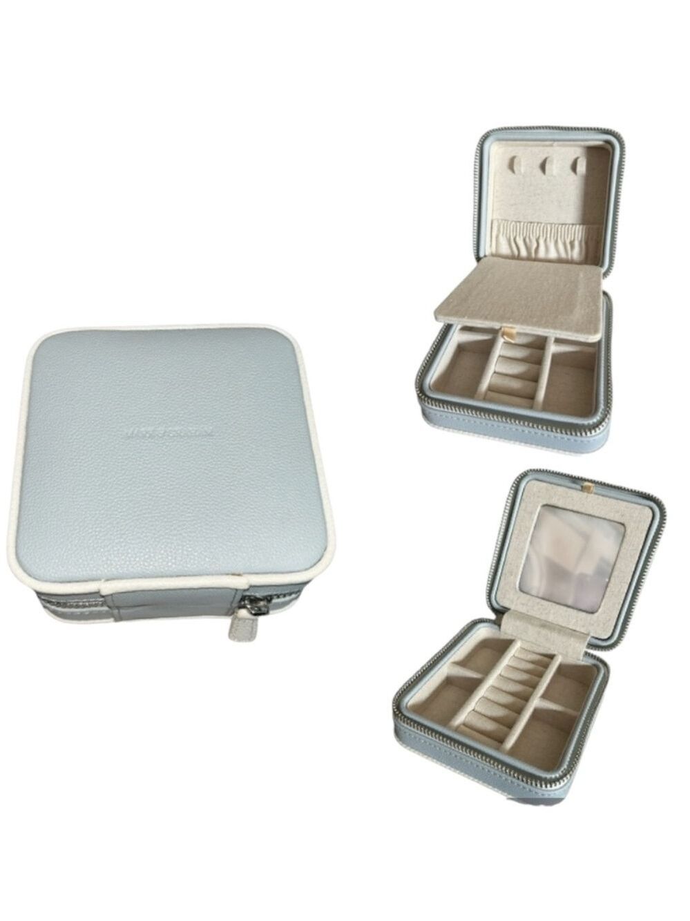 Mark & Graham Small Travel Jewelry Case in Robin’s Egg Blue